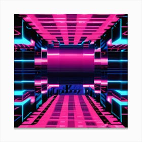 Neon - Neon Stock Videos & Royalty-Free Footage Canvas Print