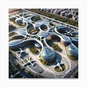 Futuristic Airport 3 Canvas Print