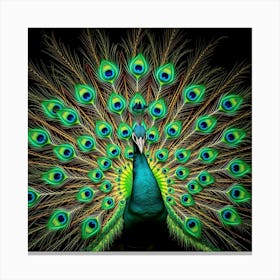 Peacock 1 Canvas Print