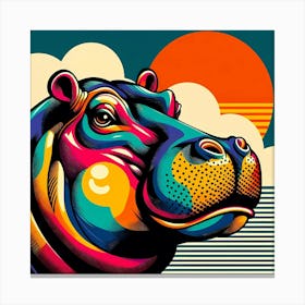 Hippo Canvas Print