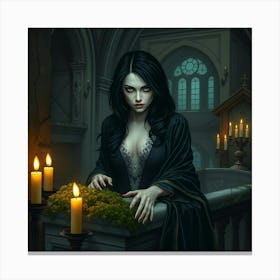 Gothic Girl 1 Canvas Print