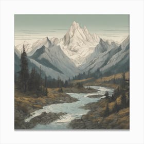 Mountain Stream 1 Canvas Print
