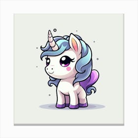 Kawaii Unicorn 20 Canvas Print