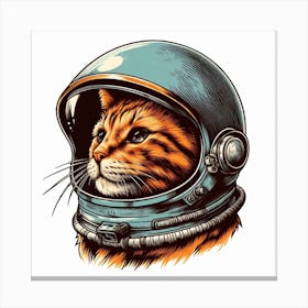 Astronaut Cat Canvas Print