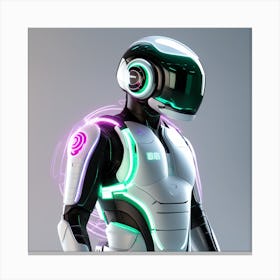 Futuristic Robot 126 Canvas Print