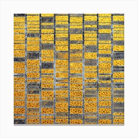 Yellow Mosaic Canvas Print