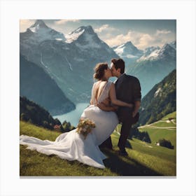 Switzerland Wedding 1 Canvas Print