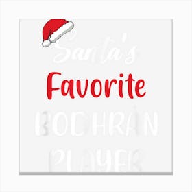 Santas Favorite Bodhrán Player Gift Christmas Bodhrán Funny Canvas Print