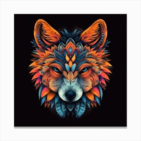 Wolf Head 3 Toile