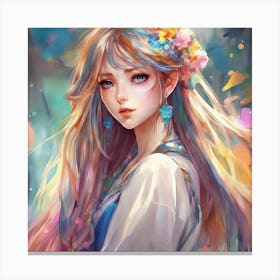 Anime Girl 2 Canvas Print