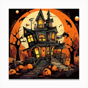 Halloween House Canvas Print