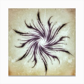 Tattoo - Sunburst, Snowflake — Stock Photo, mandala, lines, flower, geometry, geometric, ornamental, ornaments, round, textured background, black ornament, mandala design, abstract art, black sun, venom. Canvas Print