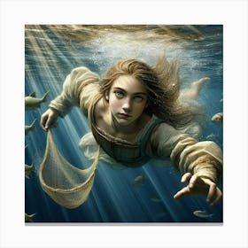 Mermaid 10 Canvas Print