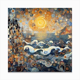 City On The Sea Canvas Print