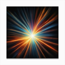 Abstract Light Burst 1 Canvas Print