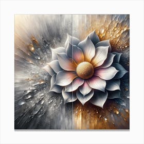 Lotus Flower Painting Canvas Print