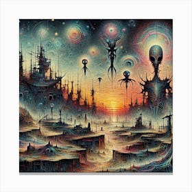 Alien concept Canvas Print