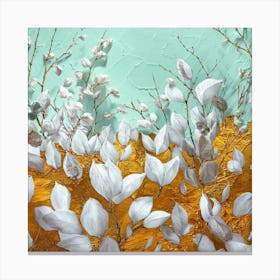 White Flowers 3 Canvas Print