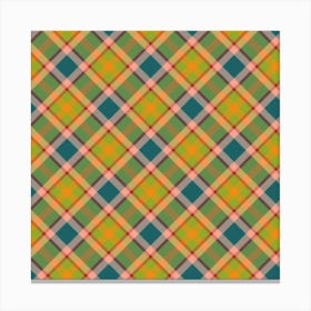 Plaid Fabric 13 Canvas Print