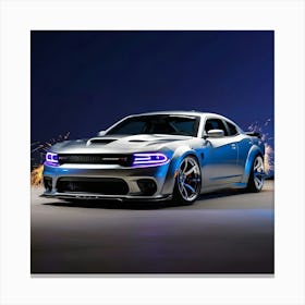 Modified Dodge Hellcat Full Body Kit 4 Canvas Print