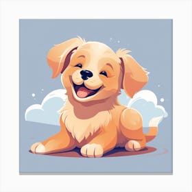 Happy Puppy Canvas Print