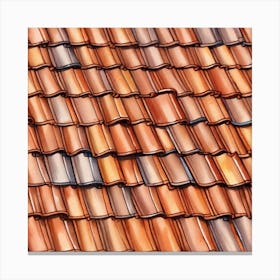 Tiled Roof 10 Canvas Print