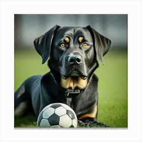 Rottweiler Dog Canvas Print