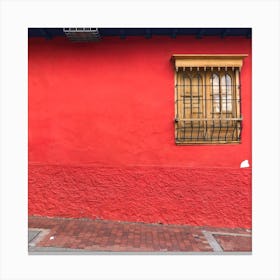 Red Building Stock Videos & Royalty-Free Footage (wall art ) Canvas Print