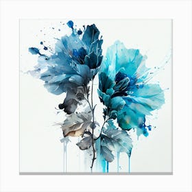 Watercolor Flower Abstract 4 Canvas Print