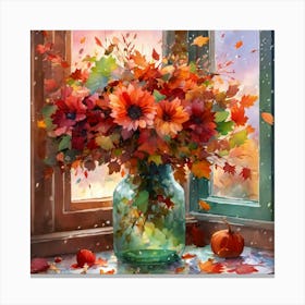 Flora S Evening Bouquet Canvas Print