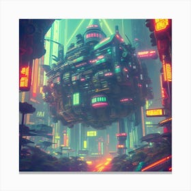 Futuristic City 4 Canvas Print