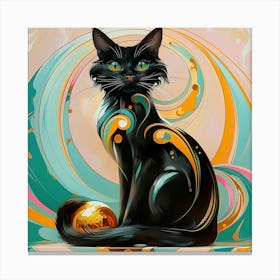 Black Cat Canvas Print