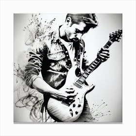 Guitar Player Canvas Print