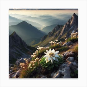 Hiker's Edelweiss Canvas Print