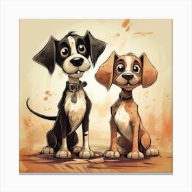 Two Dogs Toile