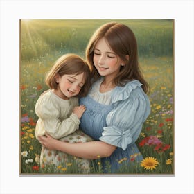 Mother And Daughter Canvas Print