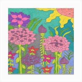 Flower Garden Canvas Print