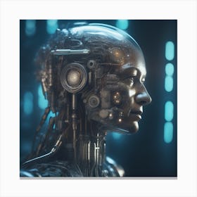 Cyborg Woman 102 Canvas Print