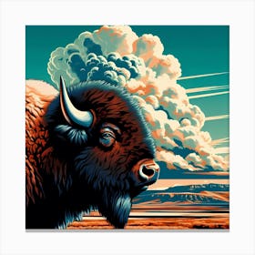 Bison 3 Canvas Print