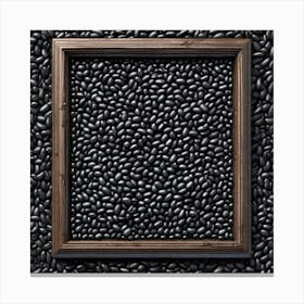 Black Beans In A Frame 2 Canvas Print