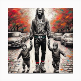 Gucci Mane - Family Canvas Print