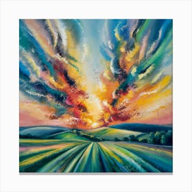 An Abstract Sunset Canvas Print