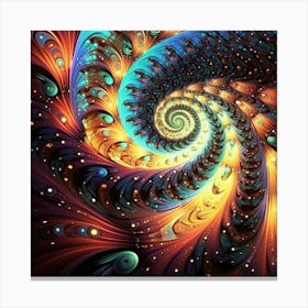 Fractal Spiral Canvas Print