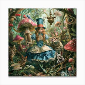 Enchanted Whimsy: A Surreal Journey Through Wonderland Series Canvas Print