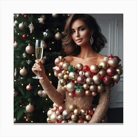 Christmas Glamour Canvas Print