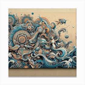 Abstract Painting Canvas Print