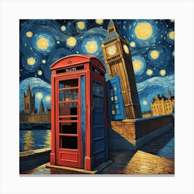 Big Ben And Red Telephone Box Canvas Print