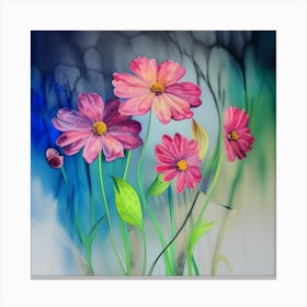 Pretty Pink Flowers Canvas Print