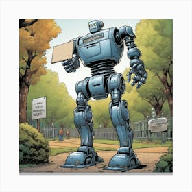 Robot Man Canvas Print