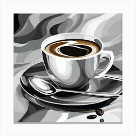 Coffee Painting 5 Canvas Print